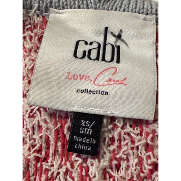 Cabi Boho Aztec Diamond Fringe Poncho Sweater XS SM - Picture 5 of 6